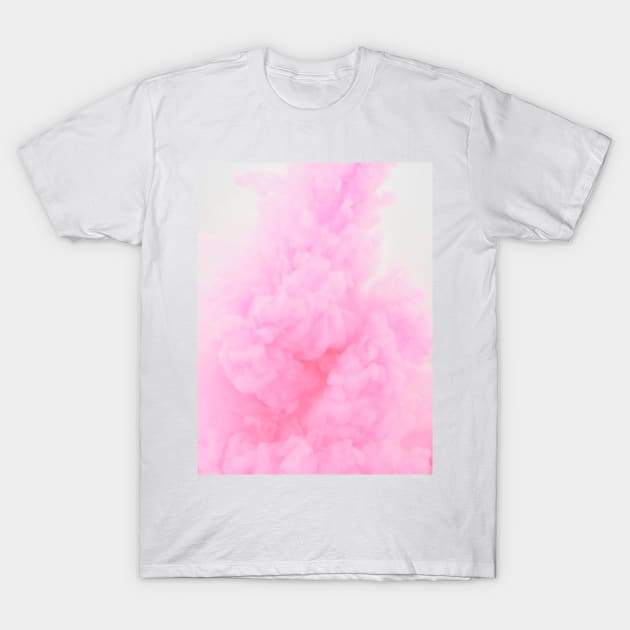 Light Pink Abstract Smoke T-Shirt by NewburyBoutique